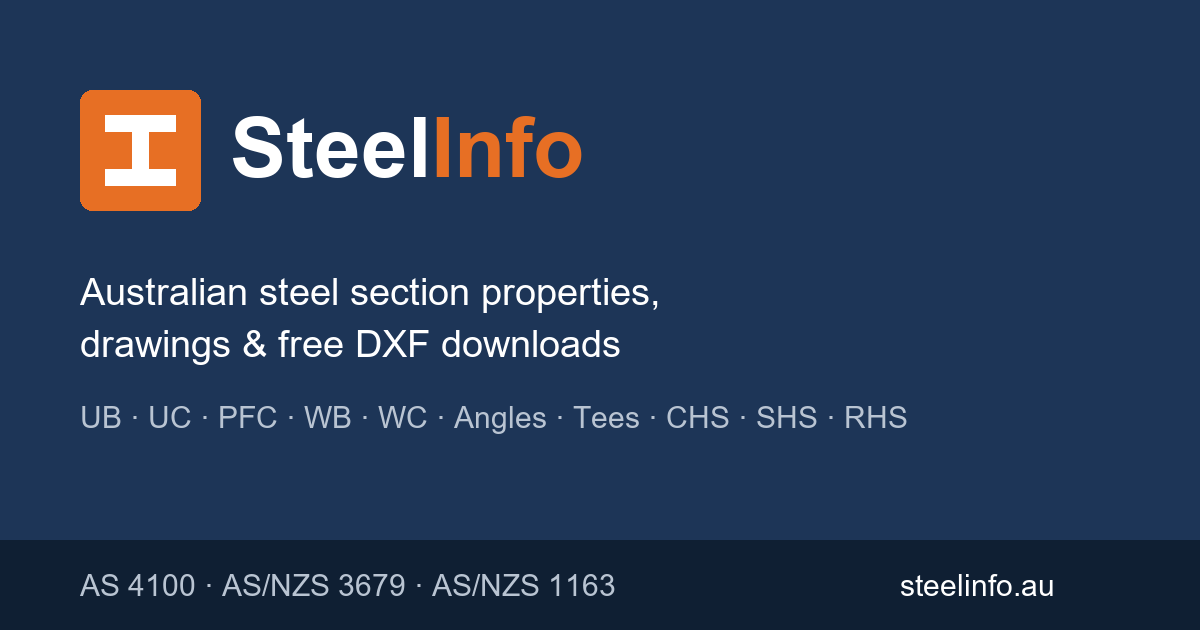 Round Bar Rafter Universal Beams (UB) – Sizes, Properties & DXF | SteelInfo
